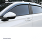Air press black tinted door window visor for Daihatsu Cuore – Stylish protection and enhanced comfort
