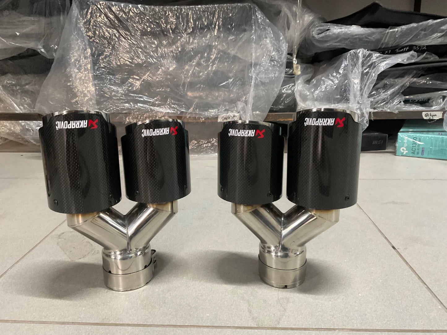 Akrapovic Carbon Fiber Silencer Tip – Original Lightweight Performance Exhaust Tip
