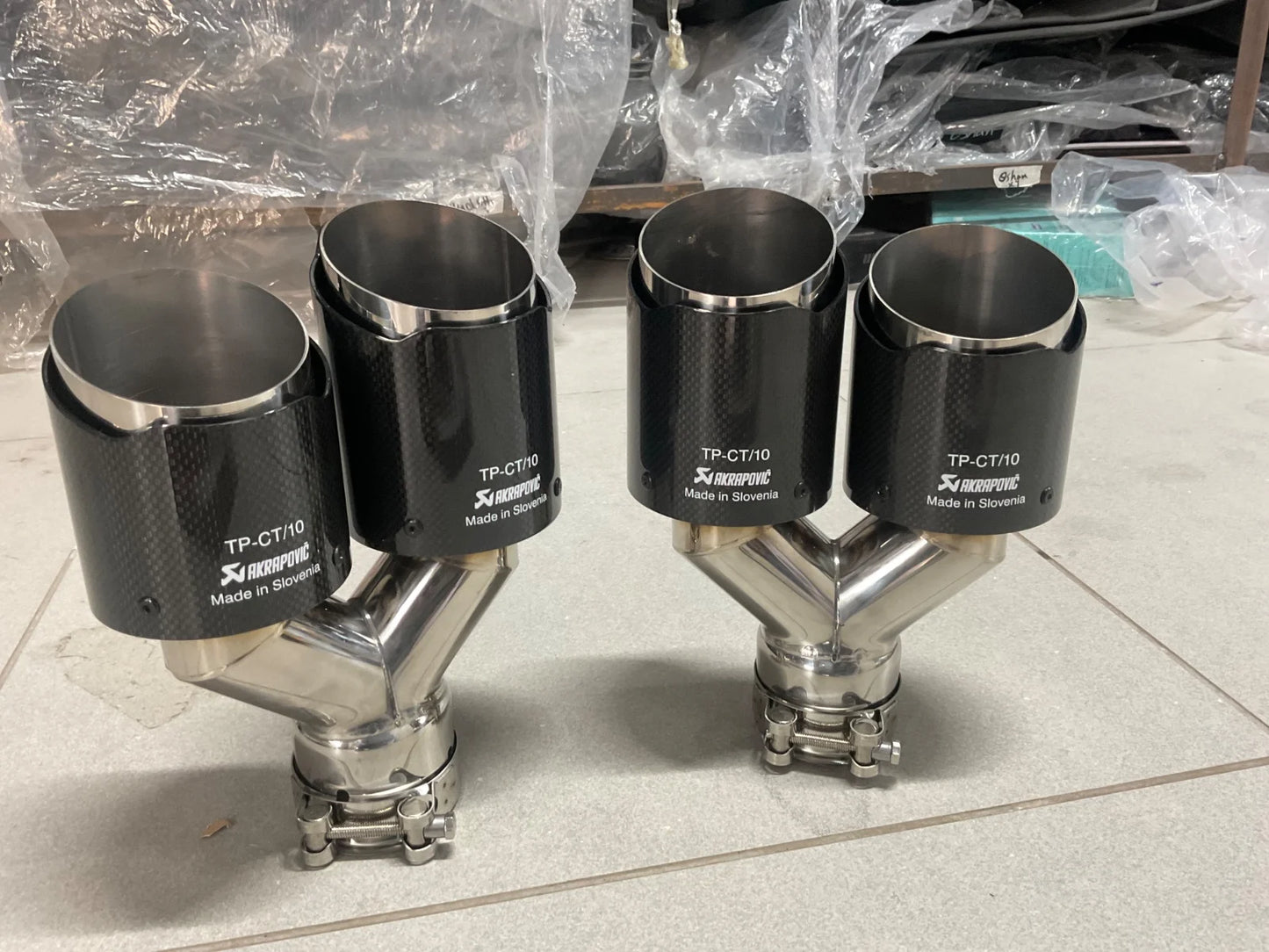 Akrapovic Carbon Fiber Silencer Tip – Original Lightweight Performance Exhaust Tip
