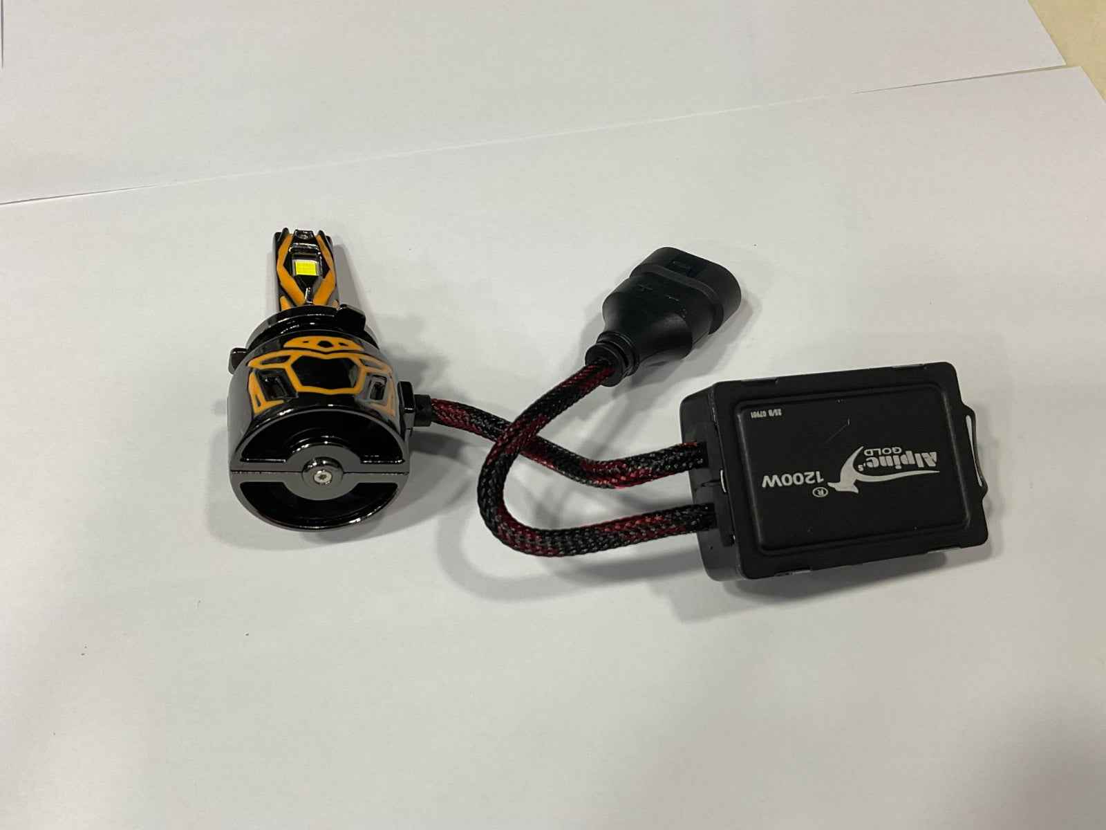 Alpine Gold LED Headlight 1200W – Ultra Bright, Long-Lasting Performance