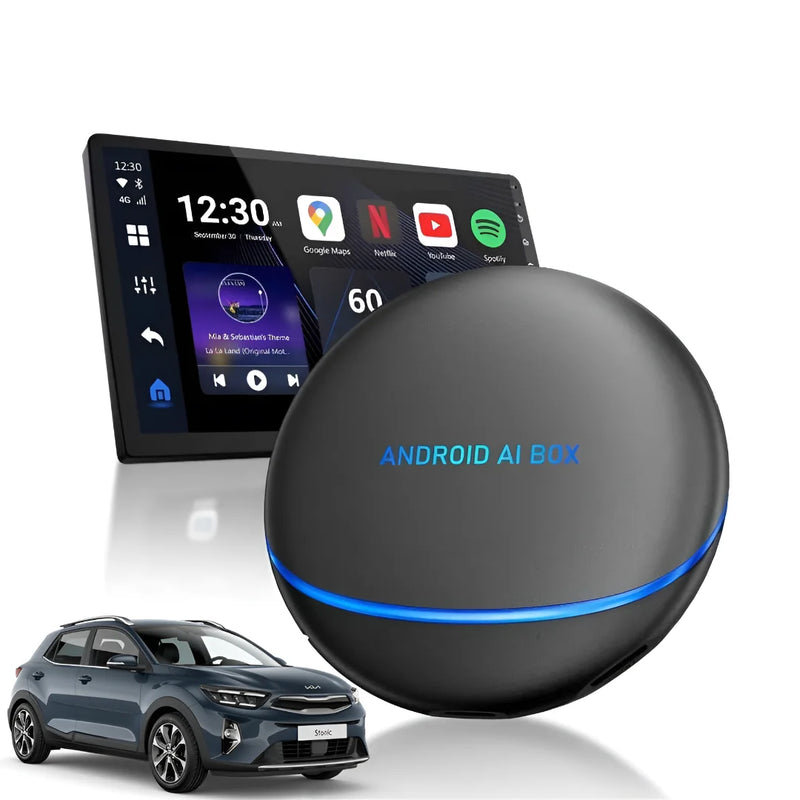Android AI Box – Wired Android Auto & CarPlay Multimedia Adapter For Kia Stonic 2022-2025
