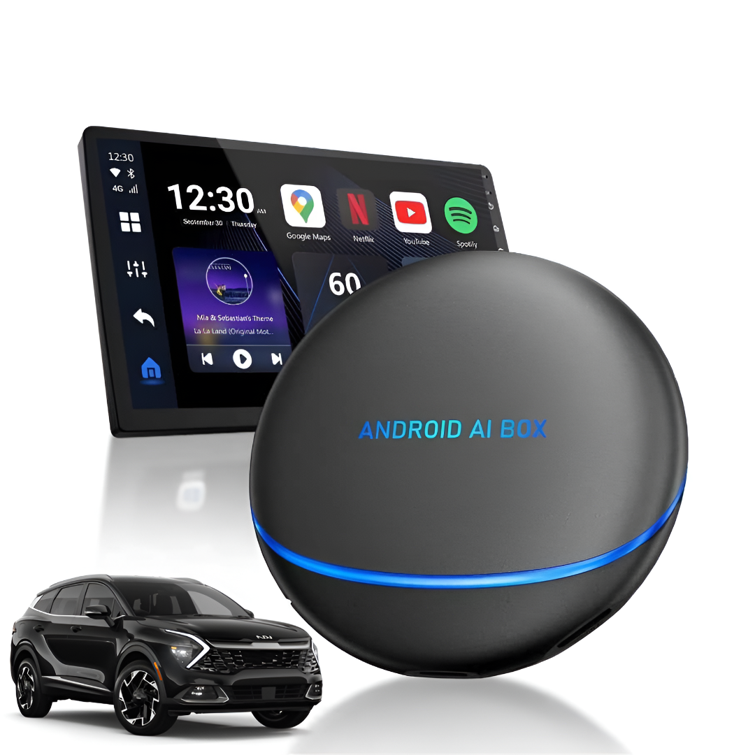 Android AI Box – Wired Android Auto & CarPlay Multimedia Adapter For Kia Sportage L HEV (2025)
