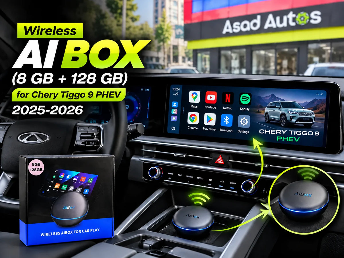 Android AI Box multimedia adapter for Chery Tiggo 9 PHEV 2025–2026.