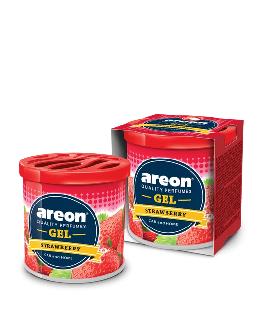 Areon Strawberry Gel Perfume – Sweet & Fresh Gel Air Freshener for Car and Home

