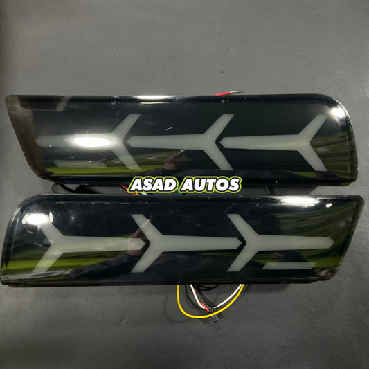 Arrow Style Modified Imported Rear Lights for Suzuki Alto 2014-2025, offering sleek, modern design and improved safety.
