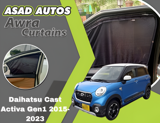 "Awra Curtains for Daihatsu Cast Activa Gen1 (2015-2023) – Premium Privacy & Sun Protection"
