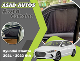 Awra Window Curtains Sun Shades (Car Pardy) for Hyundai Elantra 2021 - 2023 6th

