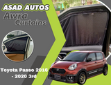 "Awra Window Curtains Sun Shades (Car Pardy) for Toyota Passo 2016 - 2020 3rd – Ultimate Sun Protection & Privacy"







