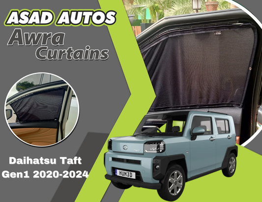 "Awra Window Curtains installed in Daihatsu Taft 2020-2024 (Gen1)"
