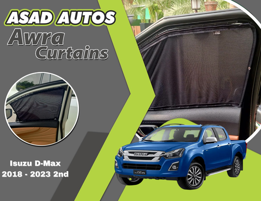 "Awra Window Curtains installed in Isuzu D-Max 2018-2023 (2nd Gen)"
