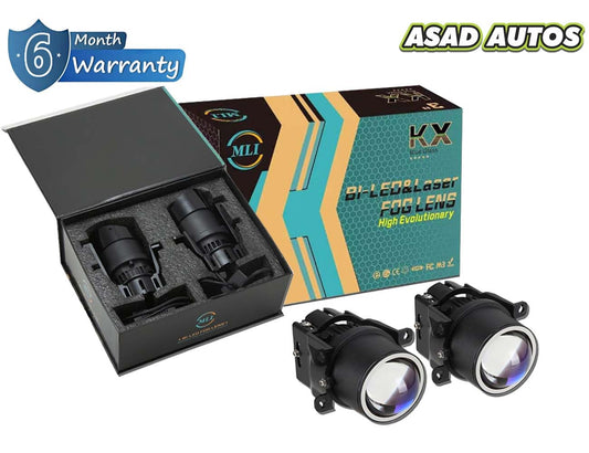 BI LED lens car projector Fog lights for Honda, Toyota, Suzuki – Enhanced night visibility
