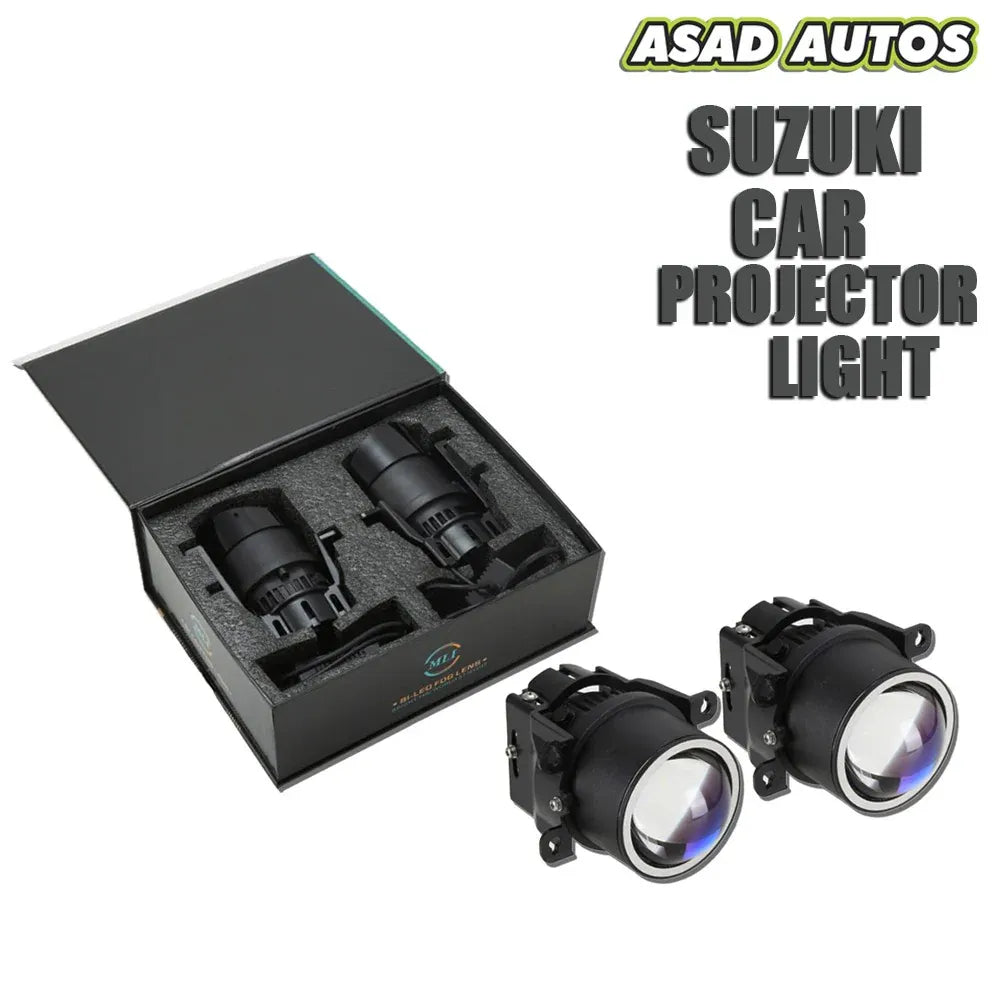 MLI Car Projector Fog Lights BI LED Lens – Brighten the World at Night for Honda, Toyota, Suzuki