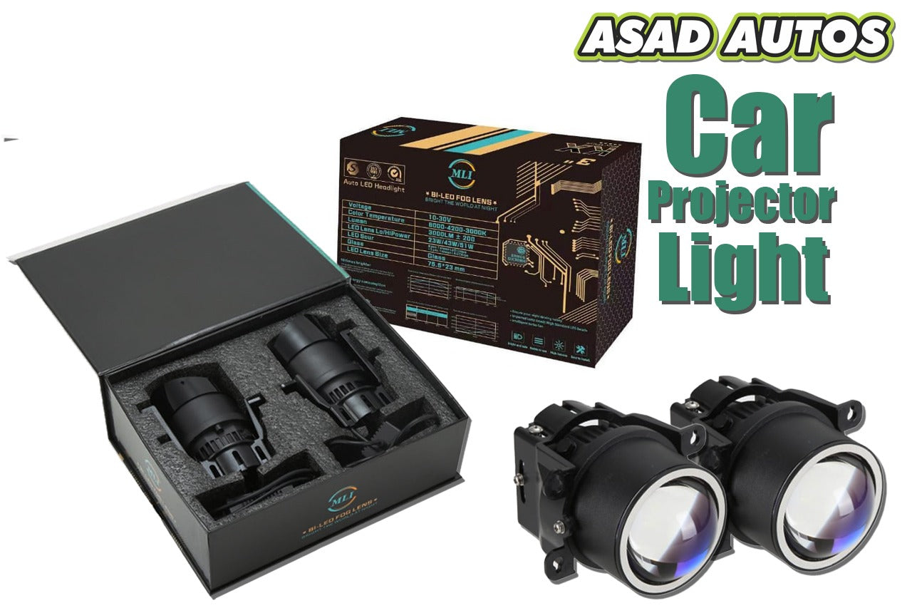 BI LED lens car projector lights for Honda, Toyota, Suzuki – Enhanced night visibility

