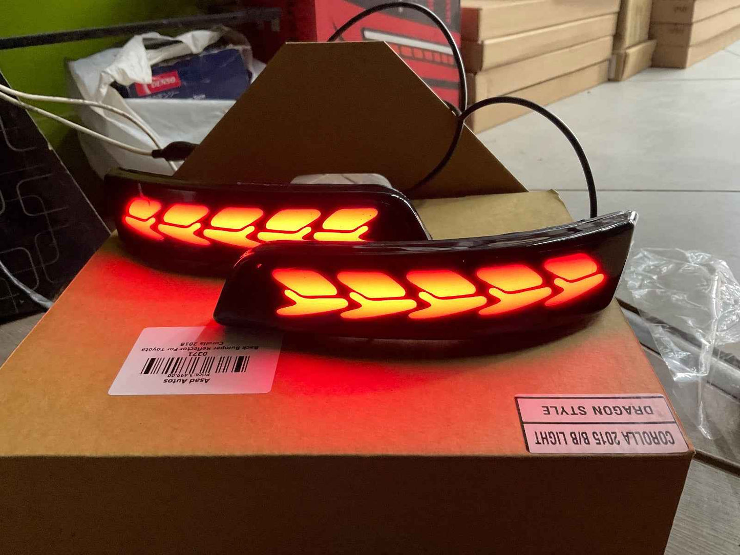 Back Bumper Reflector Lights For Toyota Corolla 2014-2025