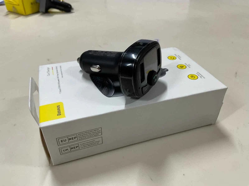 Baseus Car Charger with Battery Voltage Display | Dual USB Fast Charging