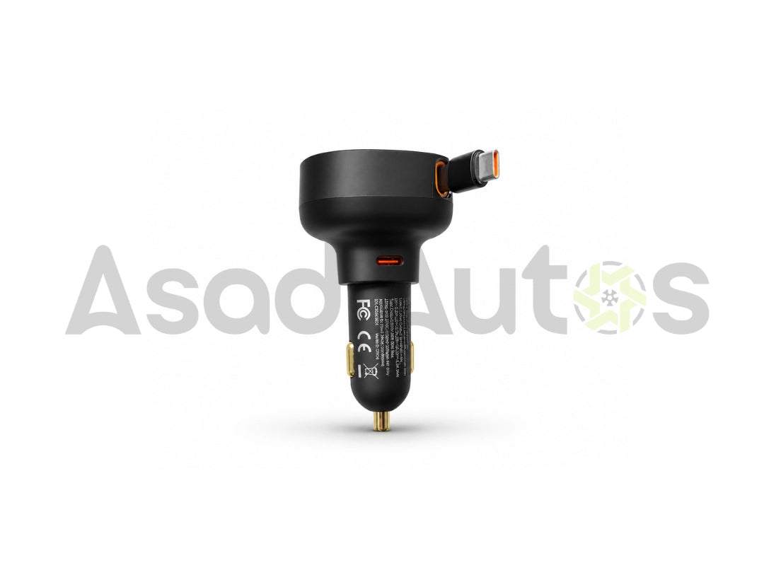 Baseus Enjoyment Pro retractable USB-C car charger front view