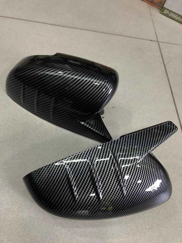 Batman-themed carbon fiber mirror covers for Suzuki Alto 2014-2026