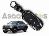 Batman style metal key cover 2025-2026 – bold key fob case with keyring for BYD Shark by Asad Autos