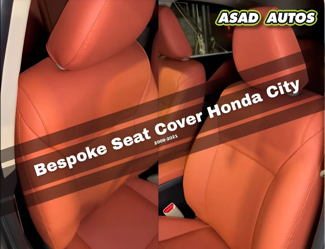 Bespoke Japanese Synthetic Fiber Seat Cover for Honda City 2009-2021 Custom Fit Interior Protection
