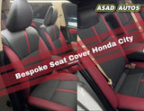 Bespoke Japanese Synthetic Fiber Seat Cover for Honda City 2022-2026 Custom Fit Interior Protection