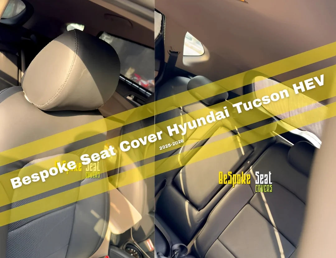 Bespoke Japanese Synthetic Fiber Seat Cover for Hyundai Tucson HEV 2025-2026 Hybrid Custom Fit Interior Protection