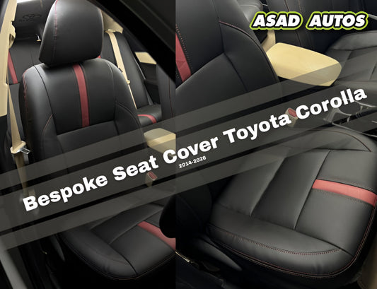 Bespoke Japanese Synthetic Fiber Seat Cover for Toyota Corolla 2014-2026 Custom Fit Interior Protection