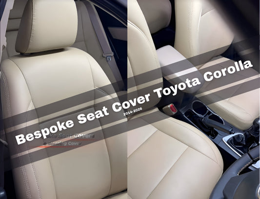 Bespoke Japanese Synthetic Fiber Seat Cover for Toyota Corolla 2014-2026 Custom Fit Interior Protection