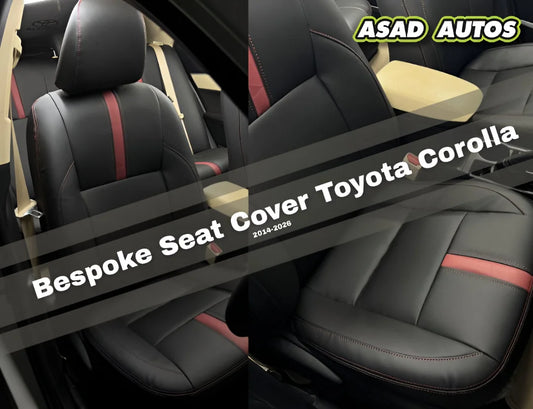 Bespoke Japanese Synthetic Fiber Seat Cover for Toyota Corolla 2014-2026 Custom Fit Interior Protection