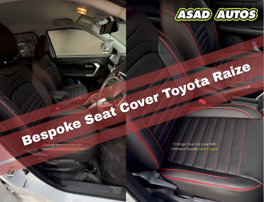 Bespoke Japanese Synthetic Fiber Seat Cover for Toyota Raize Custom Fit Interior Protection