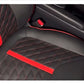 Bespoke Lamborghini Red Seat Covers for Honda Civic X (2016-2021) made from premium Japanese synthetic fabric for a luxurious and sporty interior upgrade.