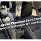 Bespoke Premium Seat Covers made from Japanese fully synthetic fabric with 90% heat resistance, custom-fit for superior protection and comfort.
