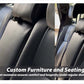 Bespoke Premium Seat Covers made from Japanese fully synthetic fabric with 90% heat resistance, custom-fit for superior protection and comfort.
