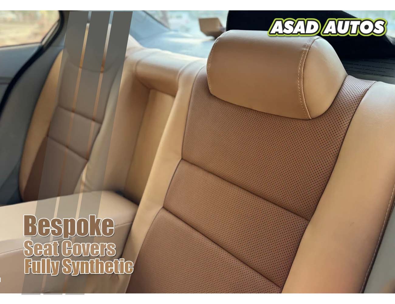 Bespoke Seat Covers Fully Synthetic (Japanese Fabric) for Honda City 2018 – Premium Interior Protection