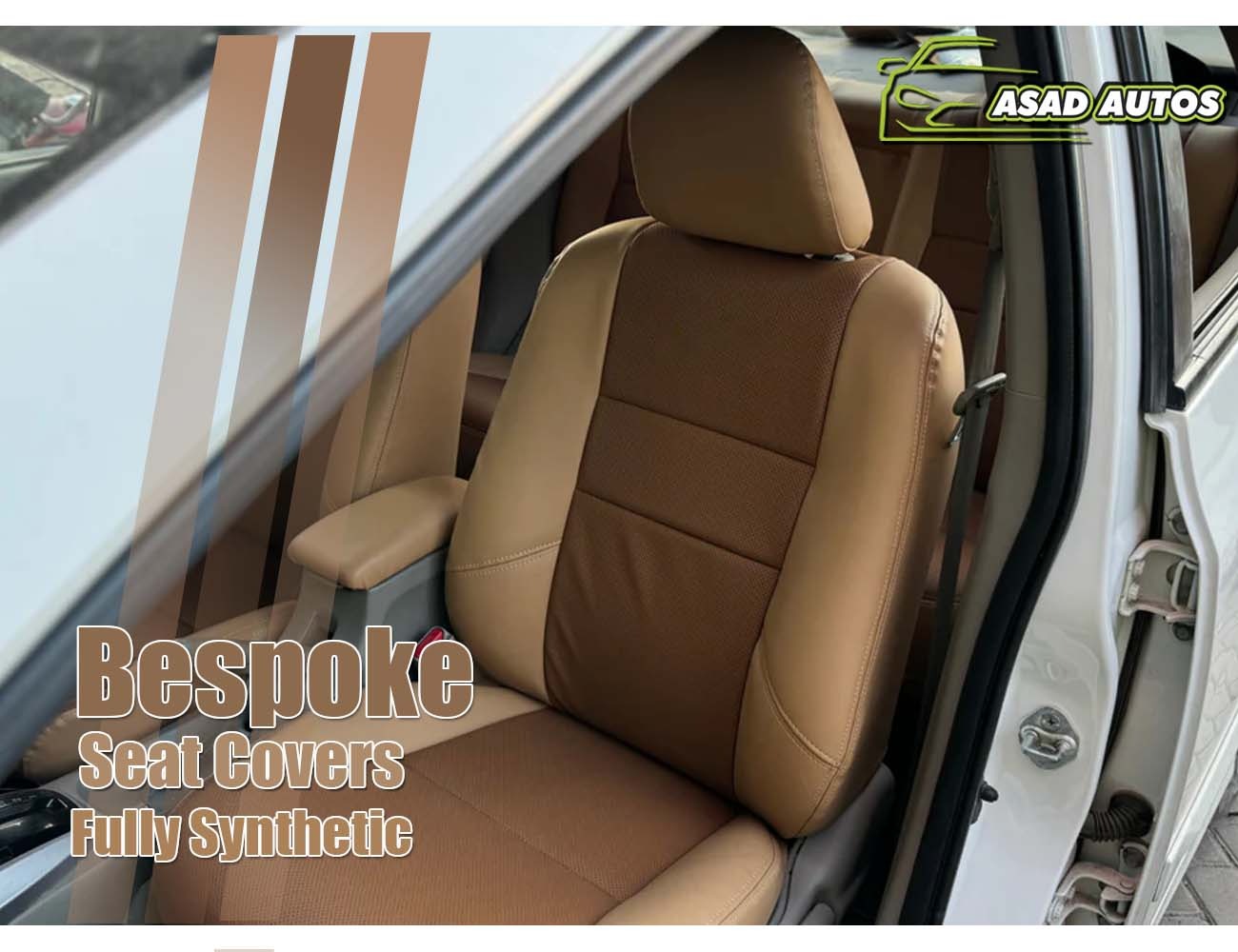 Bespoke Seat Covers Fully Synthetic (Japanese Fabric) for Honda City 2018 – Premium Interior Protection
