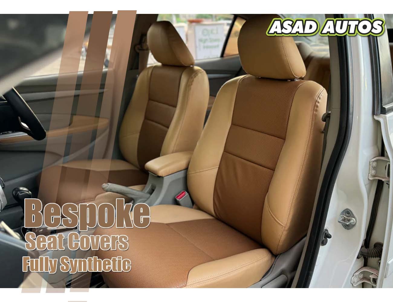 Bespoke Seat Covers Fully Synthetic (Japanese Fabric) for Honda City 2018 – Premium Interior Protection
