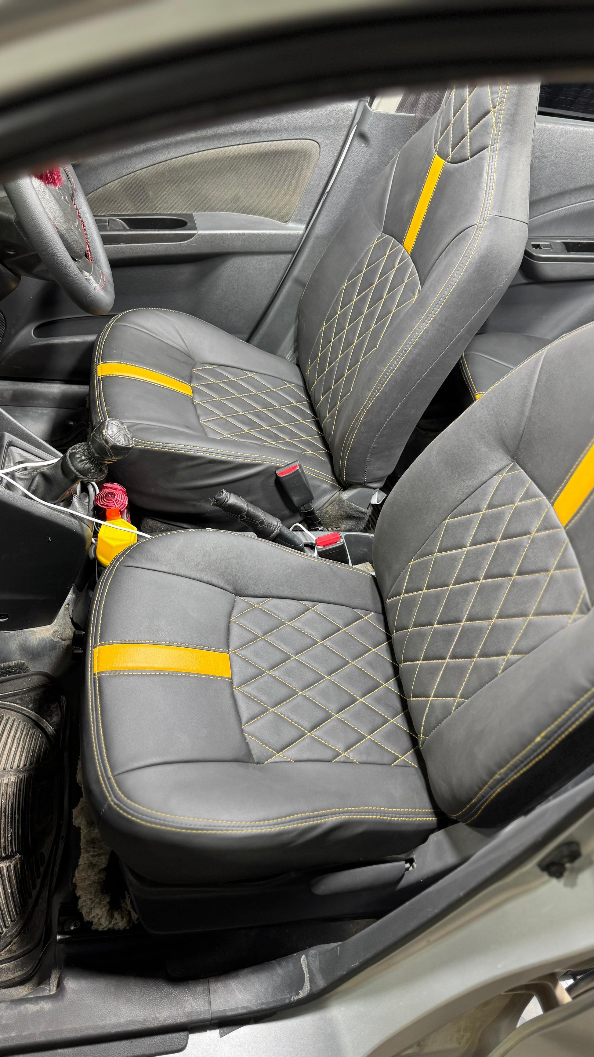 Bespoke Seat Covers for New Suzuki Cultus, offering a perfect fit, stylish design, and durable protection for enhanced comfort and interior preservation.
