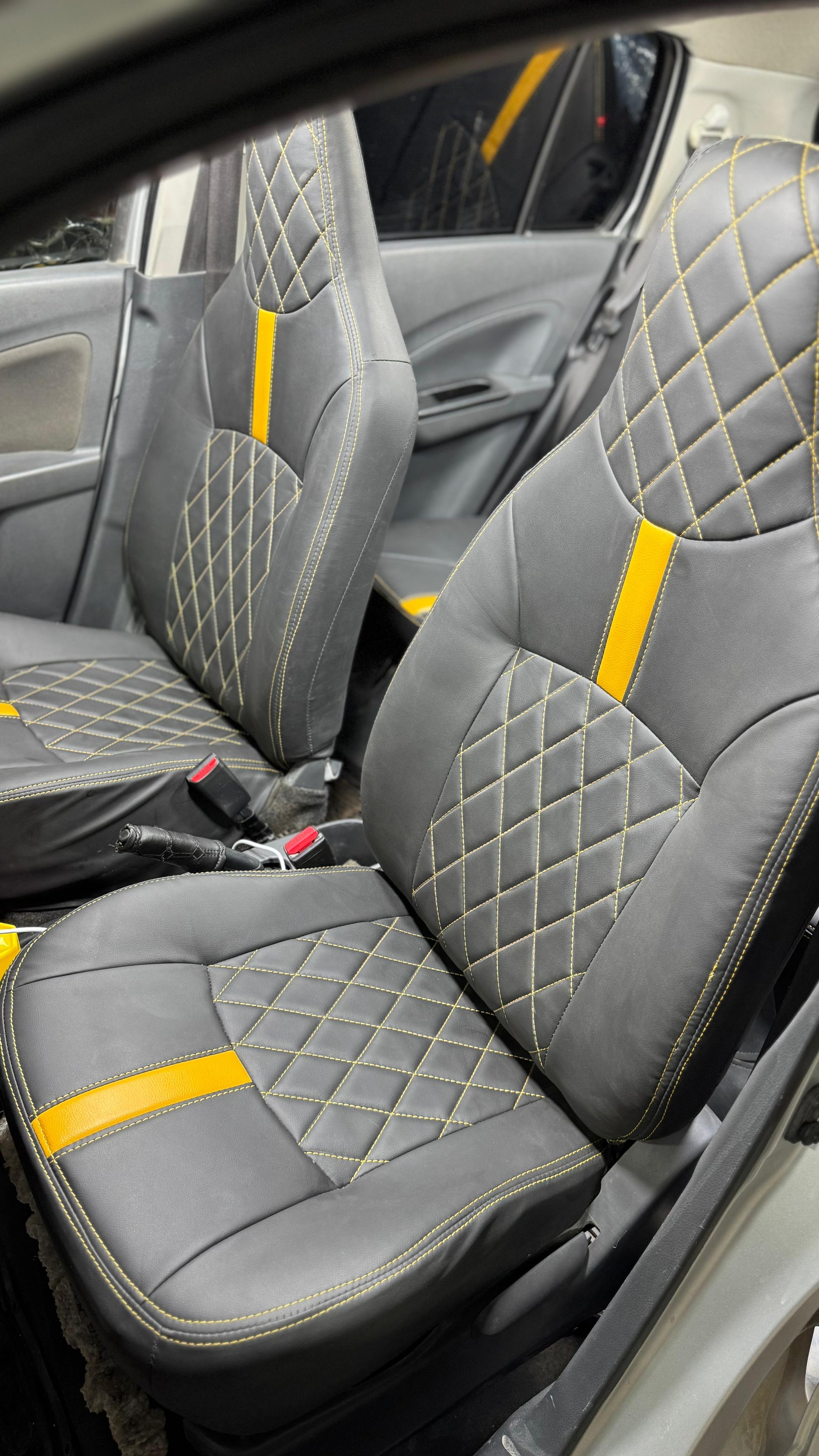 Bespoke Seat Covers for New Suzuki Cultus, offering a perfect fit, stylish design, and durable protection for enhanced comfort and interior preservation.
