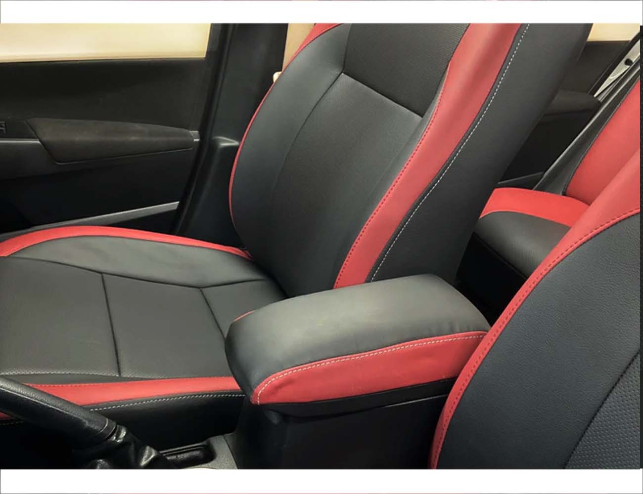 Bespoke fully synthetic Japanese seat covers for Toyota Corolla 2014-2026, offering custom fit, premium protection, and luxurious style.