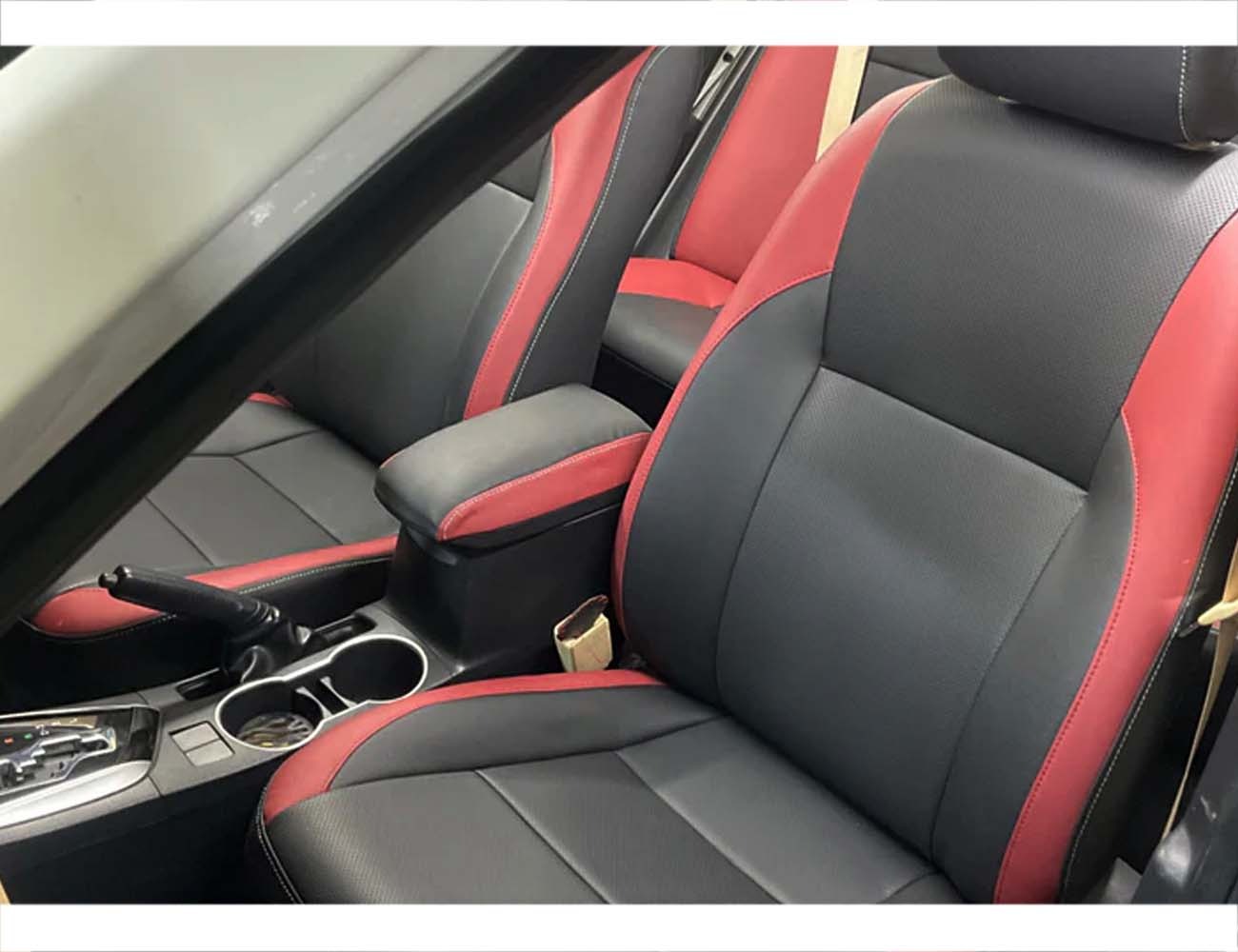 Bespoke fully synthetic Japanese seat covers for Toyota Corolla 2014-2026, offering custom fit, premium protection, and luxurious style.