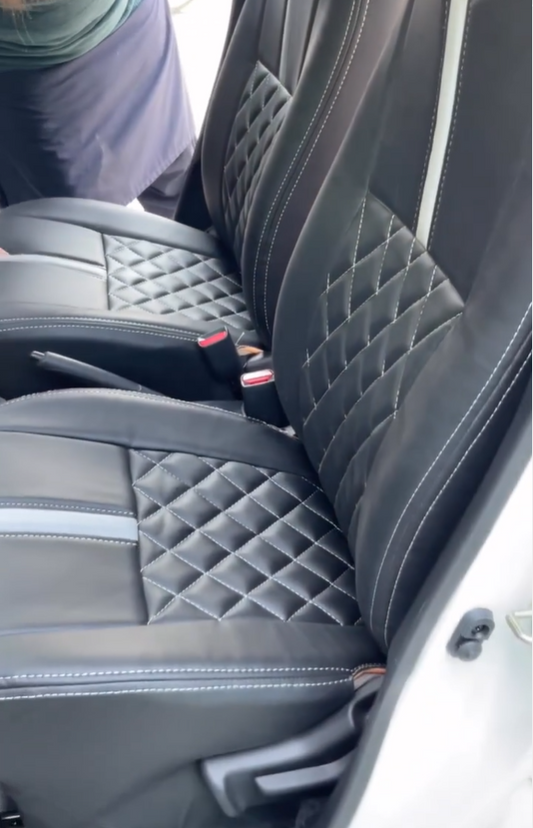 Bespoke seat cover for Suzuki Alto offering custom fit, premium comfort, and durable protection.