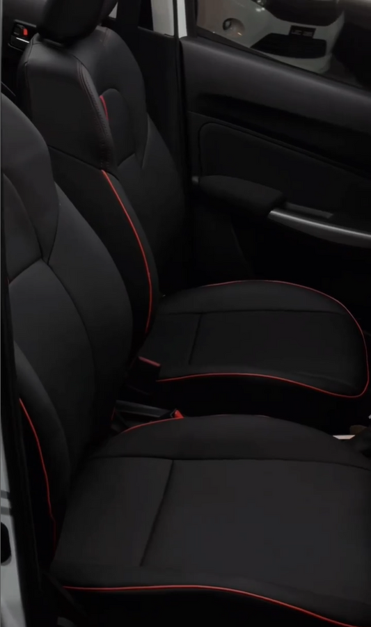 Bespoke seat cover for Suzuki Swift providing custom fit, premium comfort, and lasting protection.

