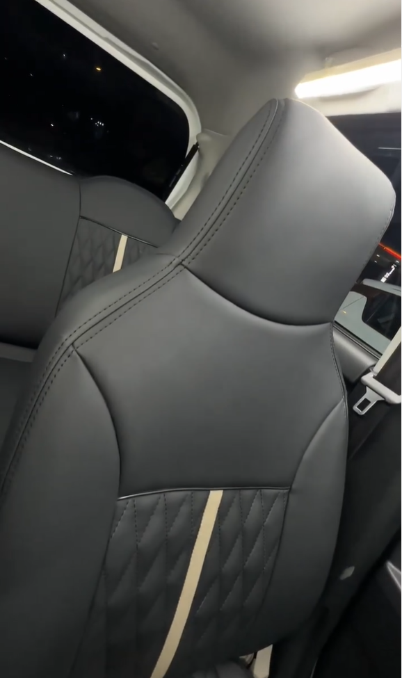 Bespoke seat cover for Suzuki Wagon R 2023 offering custom fit, premium comfort, and lasting protection.

