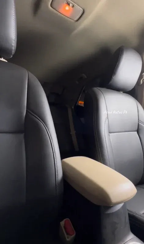 Bespoke seat cover for Toyota Corolla 2014-2026 with a custom fit, providing premium protection and comfort.
