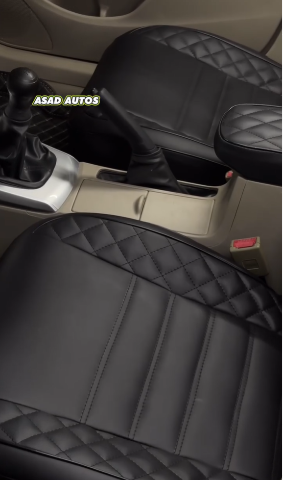 Bespoke seat cover for Toyota Corolla providing custom fit, comfort, and premium protection.

