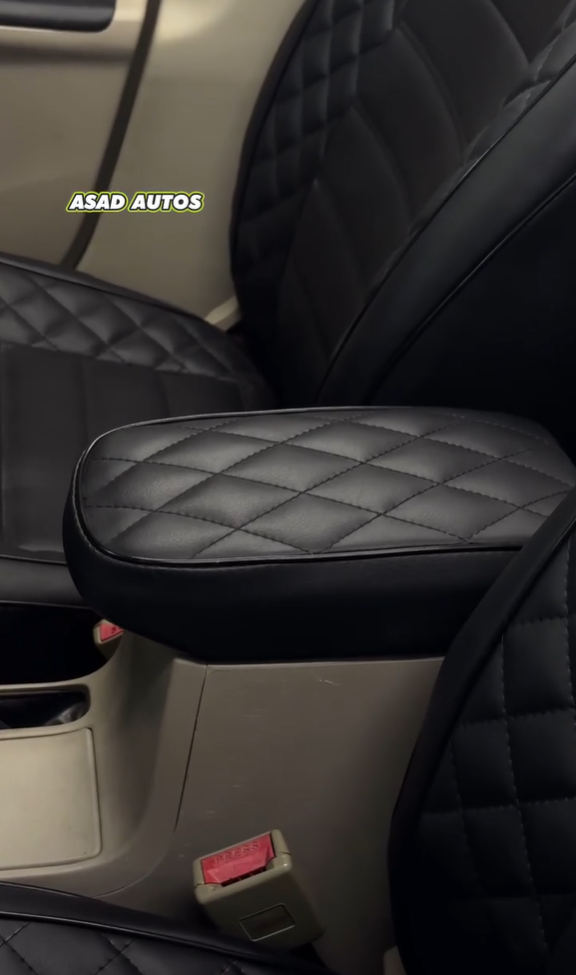Bespoke seat cover for Toyota Corolla providing custom fit, comfort, and premium protection.

