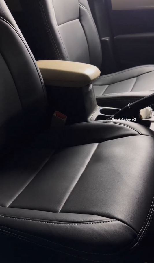 Bespoke seat cover for Toyota Corolla with a custom fit, providing premium protection and comfort