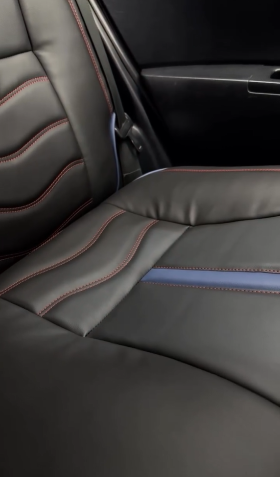 Bespoke seat cover for Toyota Vitz offering custom fit and premium protection.

