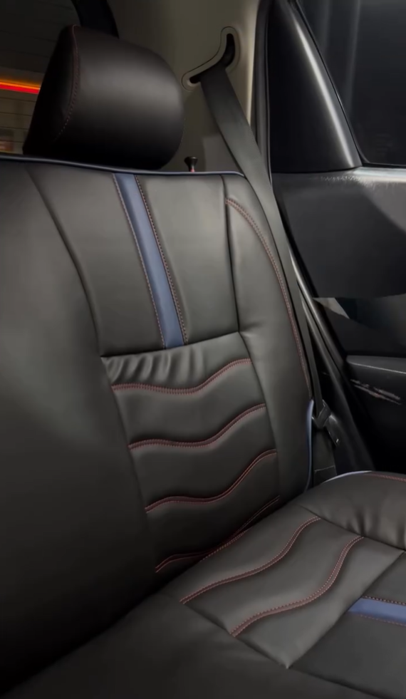 Bespoke seat cover for Toyota Vitz offering custom fit and premium protection.


