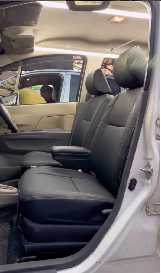 Bespoke seat covers for Daihatsu Mira offering custom fit, premium protection, and a stylish upgrade.

