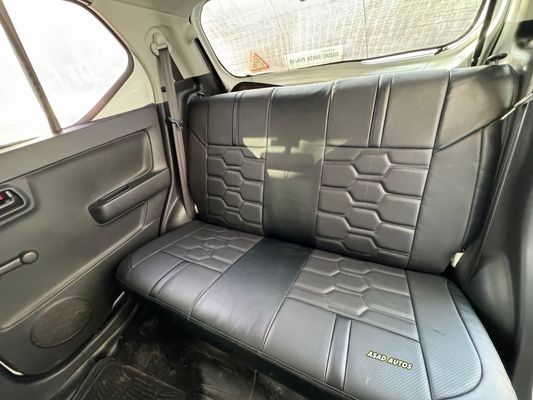 Bespoke seat covers made from Japanese synthetic fiber for Suzuki Alto 2014-2025, offering luxury and protection for your vehicle's interior.
